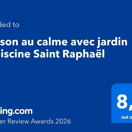 Maison Au Calme Avec Jardin Et Piscine Raphaël * Saint-Raphaël